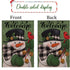 Christmas Welcome Garden Flag Floral Double Sided Vertical Rustic Farmhouse Yard Seasonal Holiday Outdoor Decor 12×18 Inch Y001...