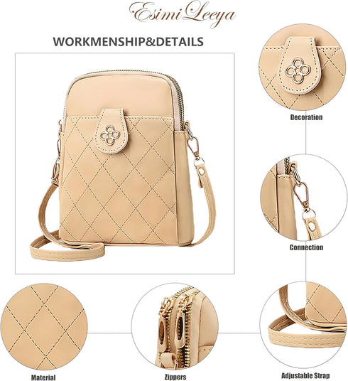 Small Purse for Women with Floral Buckle Cell Phone Purse Crossbody Women's Crossbody Handbags...