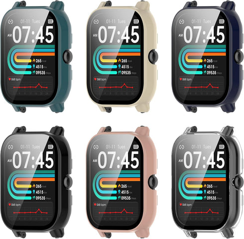6Pack Screen Protector Compatible with Nerunsa P66D 1.85” Smartwatch Covers Scratched Resistant Screen Protectors Intended for Nerunsa P66D...