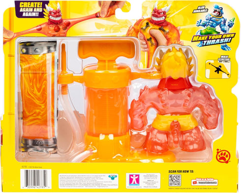 Heroes of Goo Jit Zu Hero Creator Blazagon with 3 Unique goo fillings, Mix, Fill & Create Your own Stretchy Action Figure, Play Again and Again...