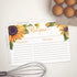 Sunflower Yellow Floral Recipe Cards from Dashleigh, 48 Cards, 4x6 inches, The Gift Collection, Water-Resistant and Double-Sided (Yellow Sunflower...