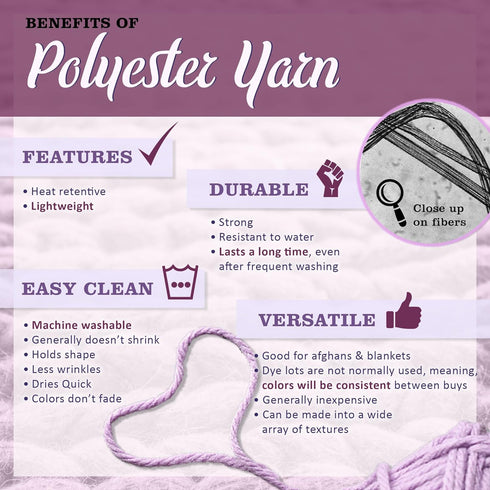 JubileeYarn Fun Finger Loops Yarn - Jumbo Polyester - 100g/Skein - Nyx - 3 Skeins...