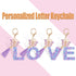 Suweibuke Colourful Cute Initial Letter Keychains for Women Girls with Tassel Butterfly, Charm for Purse Handbags Backpacks...