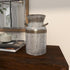 Deco 79 Metal Decorative Vase Milk Can Centerpiece Vase, Flower Vase for Home Decoration 8" x 7" x 12", Gray...