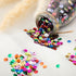 Loose Sequins 6 mm Round Embroidery Sequins with Holes Rainbow Sequins for Crafts with Storage Box Iridescent Spangles for Sewing Art Wedding Jewe...