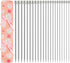 Hysagtek 22 Pcs Knitting Needles Set, 14 Inches Stainless Steel Straight Single Pointed Knitting Needle Kit Metal Knitting Kit in Different Sizes ...