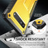 FITO for Google Pixel 6A Case, Dual Layer Shockproof Heavy Duty Case with Tempered Glass Screen Protector Built-in Kickstand (Yellow)...