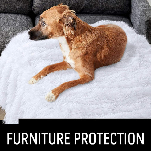 LOCHAS Luxury Fluffy Dog Blanket, Extra Soft and Warm Sherpa Fleece Pet Blankets for Dogs Cats, Plush Furry Faux Fur Puppy Throw Cover, 20''x30'' ...