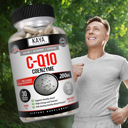 Kaya Naturals - CoQ10 Power Antioxidant Supplement - Aids in Heart Health and Immune Function - Restores Daily Cellular and Energy Production - 30...