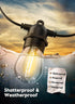 Brightown Shatterproof LED S14 Replacement Light Bulbs, E26 E27 Medium Screw Base Edison Bulbs Equivalent to 11 W, Fits for Commercial Outdoor Pat...