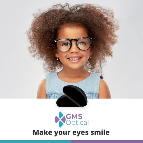 GMS Optical 1.8mm Reg-Thin/13mm Short Length - Small Adhesive Contoured Silicone Eyeglass Nose Pads - Anti Slip Pressure Relief - Perfect for Kid ...