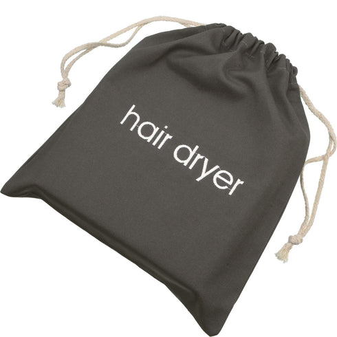 Hair Dryer Bags Drawstring Bag Hairdryer Container, 11.8 by 13.8 Inch(Cotton,Gray)...