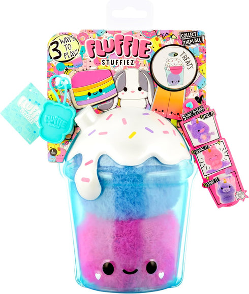 Fluffie Stuffiez Boba Drink Small Collectible Feature Plush - Surprise Reveal Unboxing Huggable Tactile Play Fidget DIY Ultra Soft Fluff...
