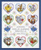 Design Works Crafts, Animal Hearts Counted Cross Stitch Kit...