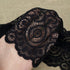 IDONGCAI Black Wide Elastic Lace Trim for Sewing Lace Ribbon Lace Fabric by The yard Stretch Lace Trim (Black, 6.2 inch×5 yards)...