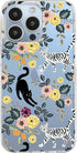 Blingy's Compatible for iPhone 13 Pro Max Case (6.7 inch), Cute Cat Style with Flower Pattern Fun Floral Animal Design Transparent Soft TPU Protec...