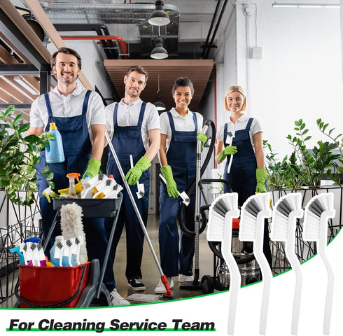 Yinkin Kitchen Scrub Brush Bulk Sink Bathroom Brush Edge Corner Cleaning Brush Right Angle Mini Grout Brush for Household Dishwasher Tile Lines Wi...