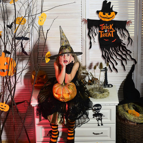 Halloween Garden Flag Outdoor Decorations for Outside Double-Sided Printed, Pumpkin Ghost Winter Yard Flags House Yard Seasonal Decoration 22 x 23...