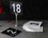 New Star Foodservice 23084 1-100 Double Side Plastic Table Numbers, 4" x 4" Inch, Light Grey on Black...