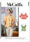 McCall's Misses' Square Neck Top Sewing Pattern Kit, Code M8202, Sizes L-XL-2XL, Multicolor...