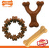 Nylabone Power Chew Customer Favorites Dog Toy Bundle, Indestructible Dog Chew Toys for Aggressive Chewers, 3 Shapes and Flavors, Flavor Medley, S...