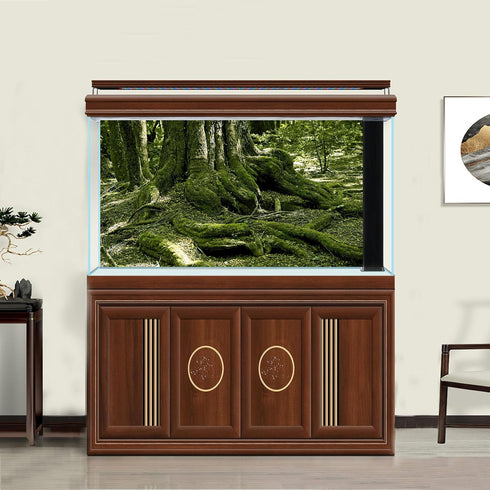 Reptile Habitat Background Huge Tree Incredible Moss Terrarium Background Tropical Jungle Aquarium Background Forest Rainforest Terrarium Backdrop...