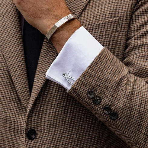 Silver Tone Pliers Cufflinks For Men With Gift Box...