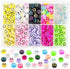 400PCS Smile Face Beads, 10mm Acrylic Round Smile Happy Face Loose Spacer Beads for Jewelry Making Bracelet Earring Necklace DIY Craft (Multi-colo...