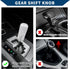 Shift Knob W/ 2 Adapter/Front Gear Shifter Knob for Automatic and Manual Vehicles/Faux Crystal Stick Shifter Lever Knob Acrylic 10cm / 1Set Clear...