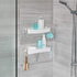 Better Living Clever Flip Shower Shelf, Basket or Shelf, Wall Mounted Shower Caddy Organizer with Removable Hooks, Multi-Purpose, No Drilling Adhe...