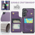 for Samsung Galaxy S24 Case with Card Holder, for Samsung S24 Wallet Case for Women Men with RFID Blocking, Durable Kickstand Shockproof Case for ...