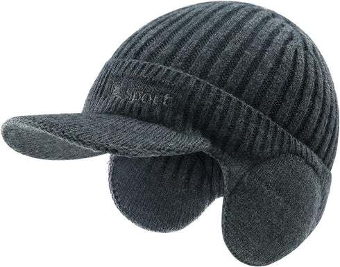 BAVST Hat for Men Knitted Beanie Women Winter Hats Men’s Stretchy Caps Outdoor Beanies Fleece Lined Ear Warmer...