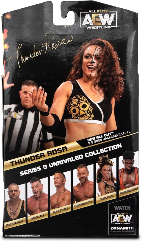 Ringside Thunder Rosa - AEW Unrivaled 9 Toy Wrestling Action Figure...