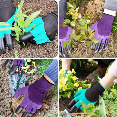 Garden Gloves with Claws, Breathable Gardening Work Gloves for Digging, Claw Gardening Gloves for Planting, Puncture Resistant Garden Gloves Best ...