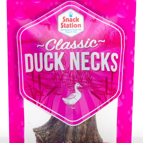 Classic Duck Necks - 3 pcs, Dehydrated Treats for Dogs & Cats, Pet Chews, This & That Canine Co...