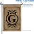 Anley Classic Monogram Letter G Garden Flag, Double Sided Family Last Name Initial Yard Flags - Personalized Welcome Home Decor - Weather Proof & ...