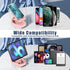 Cell Phone Stand with Wireless Bluetooth Speaker for Men and Women with LED Atmosphere Light HD Surround Sound Speaker for Home,Office,Outdoor Com...