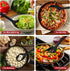 Silicone Cooking Spoon Set, Premium Non-Stick Solid and Slotted Spoon Pack of 2 Kitchen Basting Spoons for Cooking, Large Heat-Resistant Utensils ...