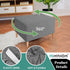 YEMYHOM Ottoman Cover Latest Jacquard Design High Stretch Folding Storage Footstool Protector Rectangle Removable Slipcover (Ottoman Small, Light ...