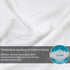 BEDELITE Standard Pillow Cases Set of 2, Rayon Derived from Bamboo, Cooling Pillow Cases for Hot Sleepers & Night Sweats, Breathable Silky Soft En...