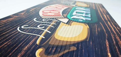 Central Perk, FRIENDS Tv Show Inspired, Handmade Wooden Sign, Kitchen Decor Gift for Friends Lovers...