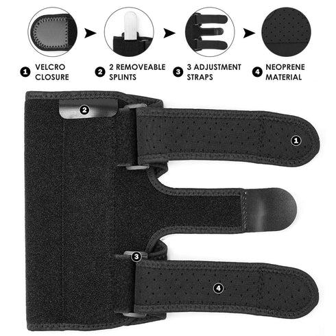 Elbow Brace, 2 Removable Metal Splints for Tendonitis, Elbow Brace for Ulnar Nerve Entrapment, Cubital Tunnel Syndrome, Night Elbow Splint for Men...