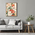 Posterizer 1 pcs-chic poster with white and orange flowers-Floral & Botanical Art-Abstract & Modern Art-Decor for Home & Office- UNFRAMED Wall Art...