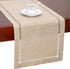 Grelucgo Handmade Hemstitch Beige Table Runner, Rectangular 14 by 90 Inch...