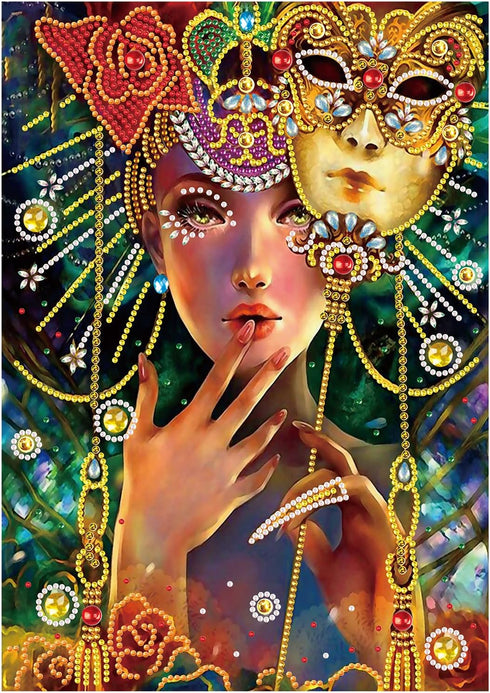 Stalente Diamond Painting kits for Adults, 5D DIY Special Shape Rhinestone Partial Diamond Crystal Diamond Painting for Home Wall Decoration Gifts...