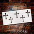Pointed Cross Variety Stencil with Heart by StudioR12 | Christian | Craft DIY Themed Home Decor | Paint Canvas Fabric Wood Signs | Select Size (12...