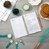 Blank Recipe Book to Write Your Own Recipes, 120 Pages, 8 Sections, Floral and Orange Theme, Laminated Hardcover (5.5 x 8.5 In)...