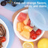 2 Pack Silicone Lids for Corelle 30-Oz Versa Bowls, Freezer & Microwave & Dishwasher Safe (Bowl not included)...