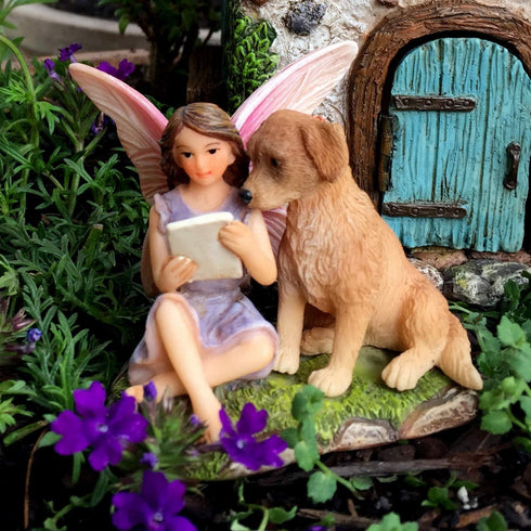 Fairy Garden Fairies - Fairy Garden Accessories for a Fairy Garden - Fairies for Fairy Garden, Sofia with Dog for Miniature Garden - 1 Item...