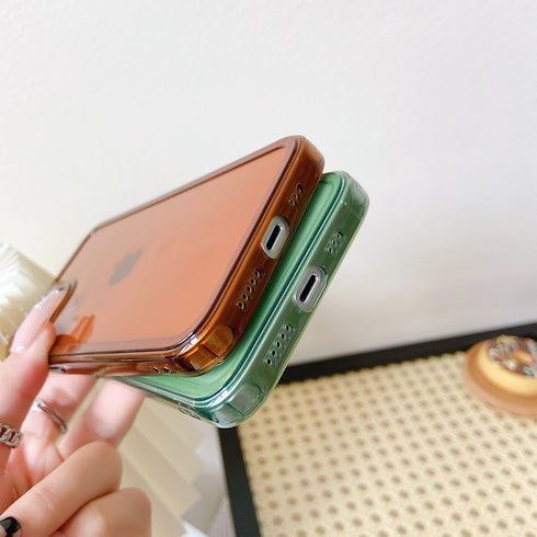 ZTOFERA Case for iPhone 13 6.1 inch,Clear Soft Silicone Bumper Protective Retro Color Transparent Shockproof Phone Case - Purple...